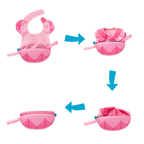  B.BOX DISNEY YẾM ĂN CÓ TÚI KÈM 1 MUỖNG CHO BÉ - AURORA 