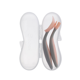  B.BOX BỘ MUỖNG NĨA NGỘ NGHĨNH CHO BÉ TẬP ĂN DẶM - CAM PASTEL (KÈM HỘP ĐỰNG TIỆN LỢI) 