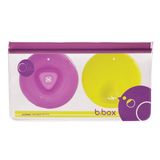  B.BOX NẮP ĐẬY ĐA NĂNG SILICONE CHO BÉ - BỘ ĐÔI TÍM VÀNG 