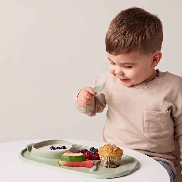  B.BOX KHAY ĂN DẶM CUỘN TRÒN KÈM MUỖNG TIỆN LỢI CHO BÉ - SAGE 