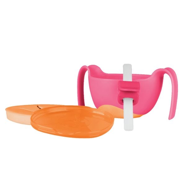  B.BOX BỘ CHÉN VÀ ỐNG HÚT ĐA NĂNG CHO BÉ - MÀU HỒNG 