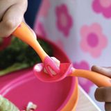  B.BOX BỘ MUỖNG NĨA NGỘ NGHĨNH CHO BÉ TẬP ĂN DẶM - MÀU CAM HỒNG (KÈM HỘP ĐỰNG TIỆN LỢI) 