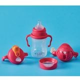  B.BOX BỘ BÌNH NƯỚC 4 NẮP THAY THẾ TIỆN DỤNG CHO BÉ - MÀU HỒNG 