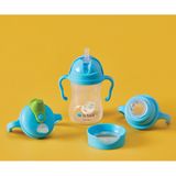  B.BOX BỘ BÌNH NƯỚC 4 NẮP THAY THẾ TIỆN DỤNG CHO BÉ - MÀU XANH 
