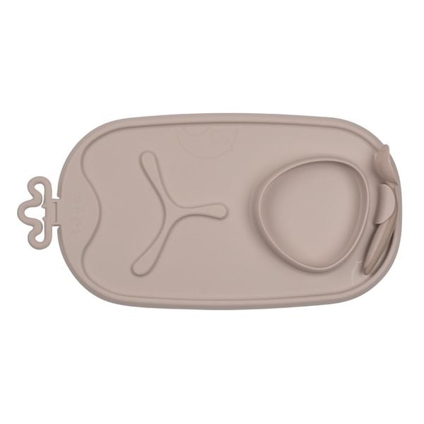  B.BOX KHAY ĂN DẶM CUỘN TRÒN KÈM MUỖNG TIỆN LỢI CHO BÉ - LATTE 