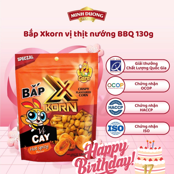 Bắp Xkorn vị cay 130g