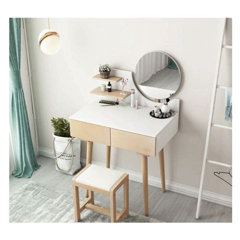 Bàn trang điểm hiện đại ALIBTD-1102 (Gồm gương cố định và ghế)