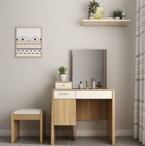 Bàn trang điểm hiện đại ALIBTD-1109 (Gồm gương cố định và ghế)
