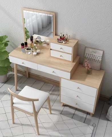 Bàn trang điểm hiện đại ALIBTD-1129 (Gồm gương cố định - không ghế)