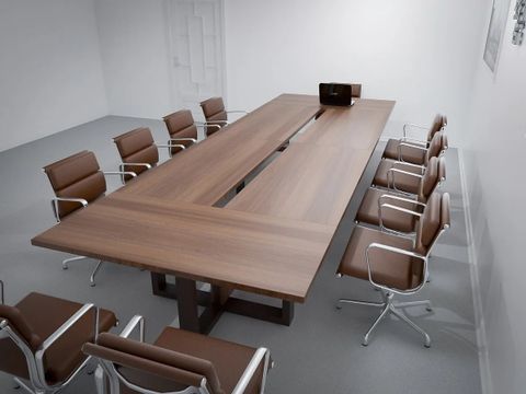 Bàn họp chân sắt 12