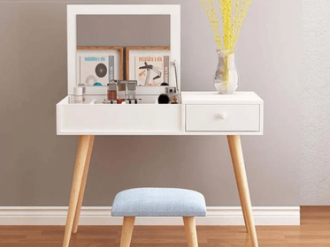 Bàn trang điểm hiện đại ALIBTD-1130 (Gồm gương gập và ghế)