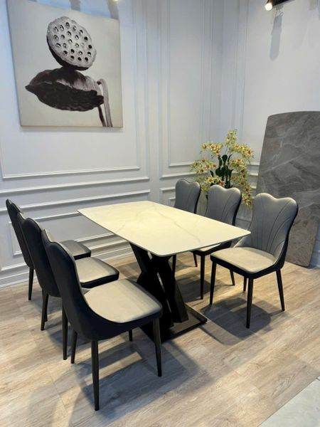 Bộ bàn ăn nhập khẩu ALIBA-12