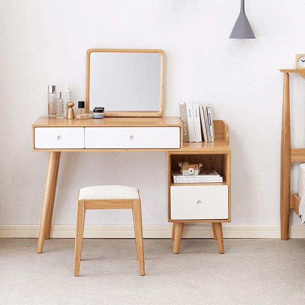 Bàn trang điểm hiện đại ALIBTD-1033 (Gồm gương cố định và ghế)