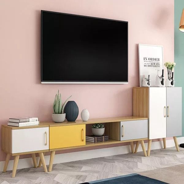 Hệ Tủ tivi (kệ tivi) ALIKTV-1058 gỗ công nghiệp MDF