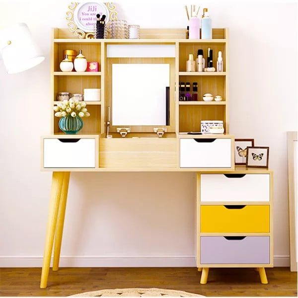 Bàn trang điểm hiện đại ALIBTD-1059 (Gồm gương cố định - không ghế)