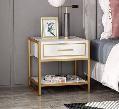 Tab đầu giường ALITDG-1065 gỗ công nghiệp MDF (Khung sắt)