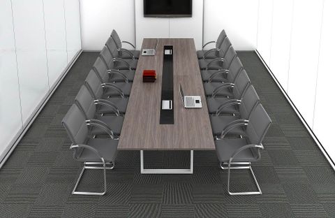 Bàn họp chân sắt 6