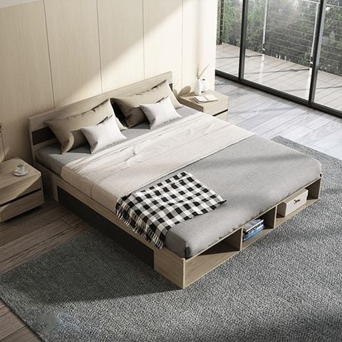 Giường ngủ ALIGN-1076 gỗ công nghiệp MDF