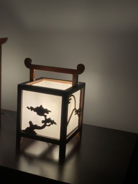 Đèn gỗ để bàn WDDB001