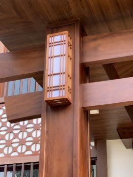 Đèn gỗ ốp tường WDOT004