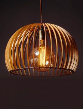 Đèn gỗ thả trần WDTT0054