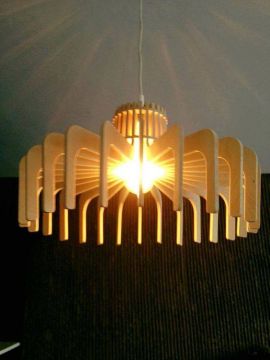 Đèn gỗ thả trần WDTT0042