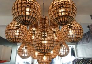 Đèn gỗ thả trần WDTT0037