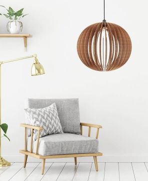 Đèn gỗ thả trần WDTT0031