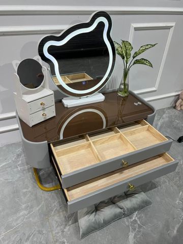 Bàn trang điểm nhập khẩu ALIBTDNK-16 (Gồm gương đèn led)