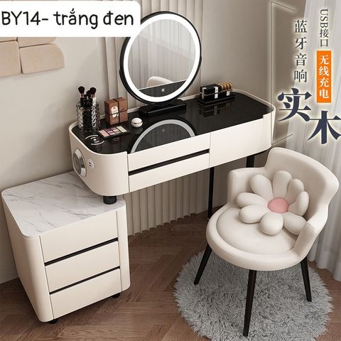 Bàn trang điểm nhập khẩu ALIBTDNK-20 (Gồm gương đèn led và ghế)