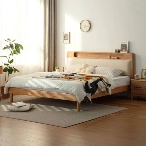 Giường ngủ gỗ tự nhiên ALIGT - 1204