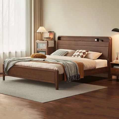 Giường ngủ gỗ tự nhiên ALIGT - 1205