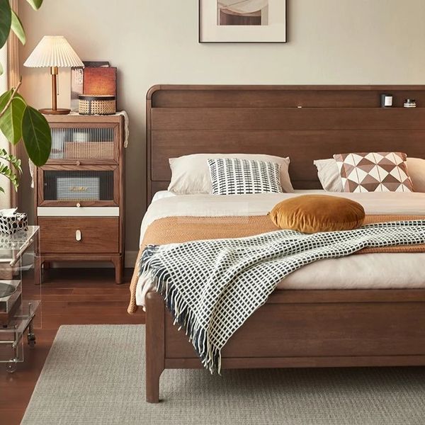 Giường ngủ gỗ tự nhiên ALIGT - 1205