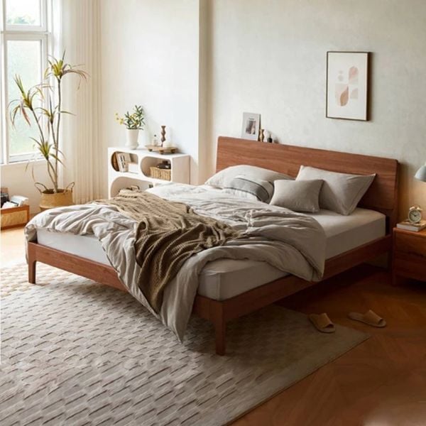 Giường ngủ gỗ tự nhiên ALIGT - 1207