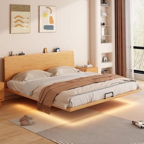 Giường ngủ gỗ tự nhiên ALIGT - 1223