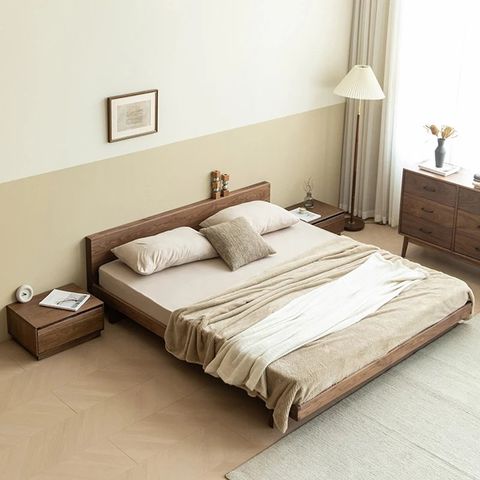 Giường ngủ gỗ tự nhiên ALIGT - 1211