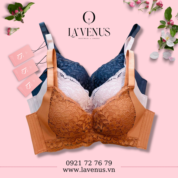  Áo Lót Ren Mềm Êm Ái Đệm Dày Không Gọng 6018 