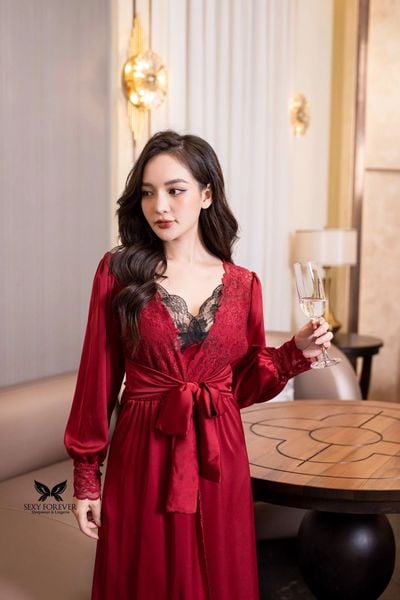  Áo Choàng Ngủ Lụa Sania 