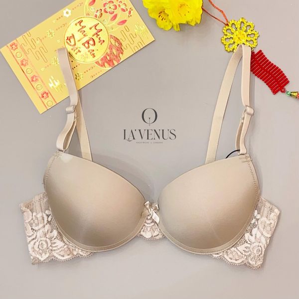 Áo ngực nâng trơn viền ren