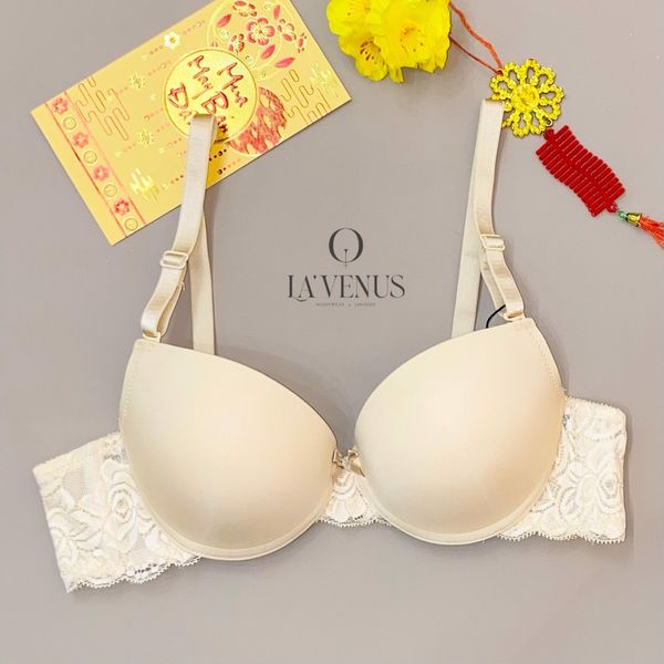 Áo ngực nâng trơn viền ren