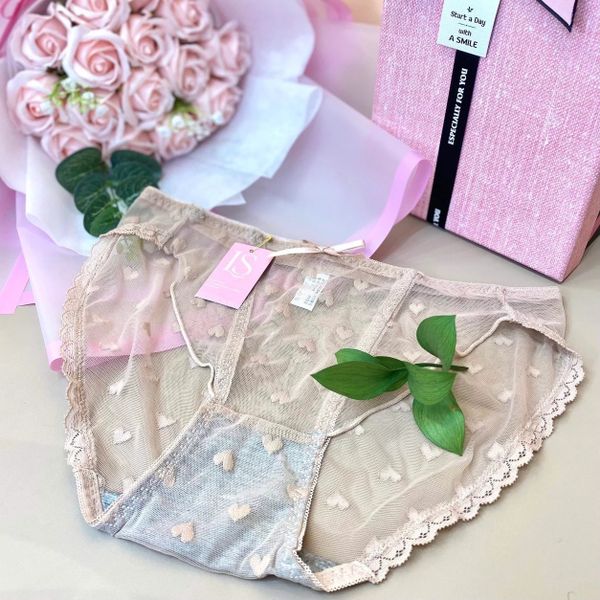 Quần lót ren tim nơ LS144