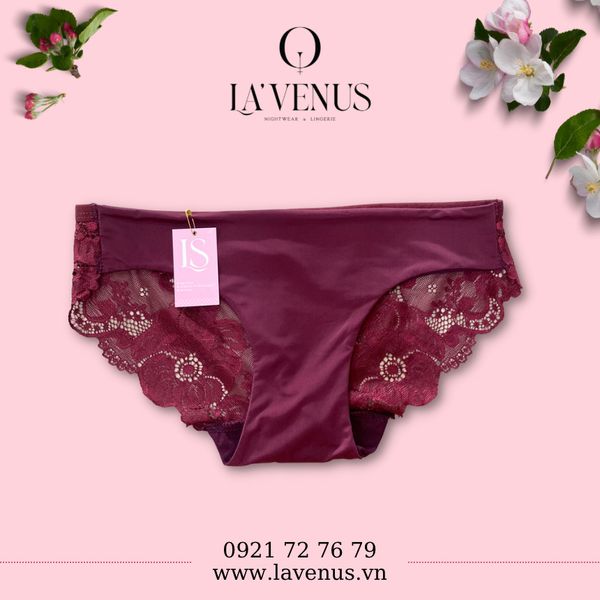 Quần Lót Thun Phối Ren Mỏng LS399