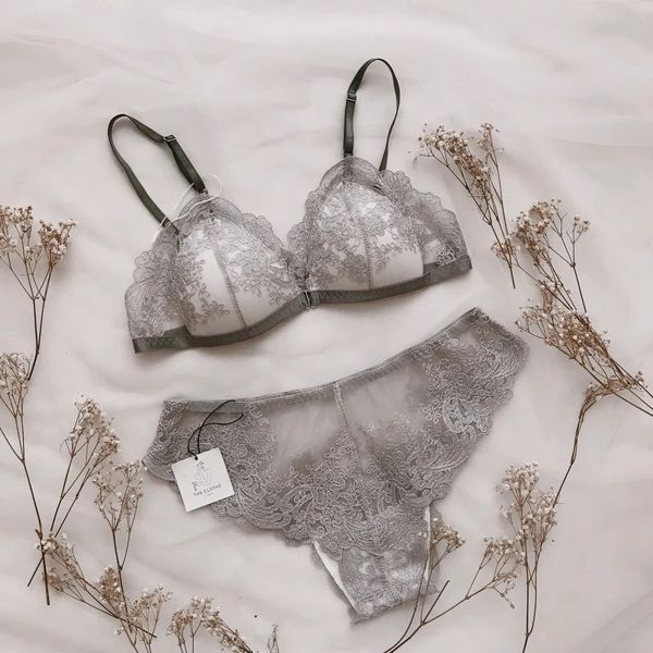 Set nội y Bralette Basic ánh kim