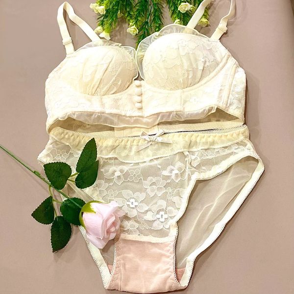 Set nội y Bralette quần lót áo ngực lụa