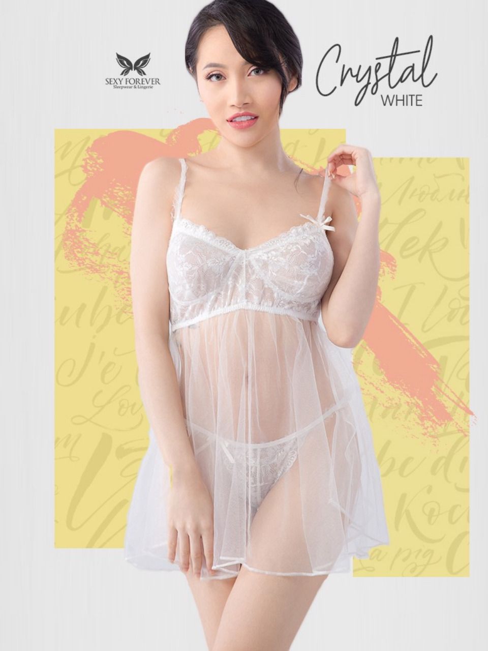  Váy ngủ sexy Crystal tinh khiết 