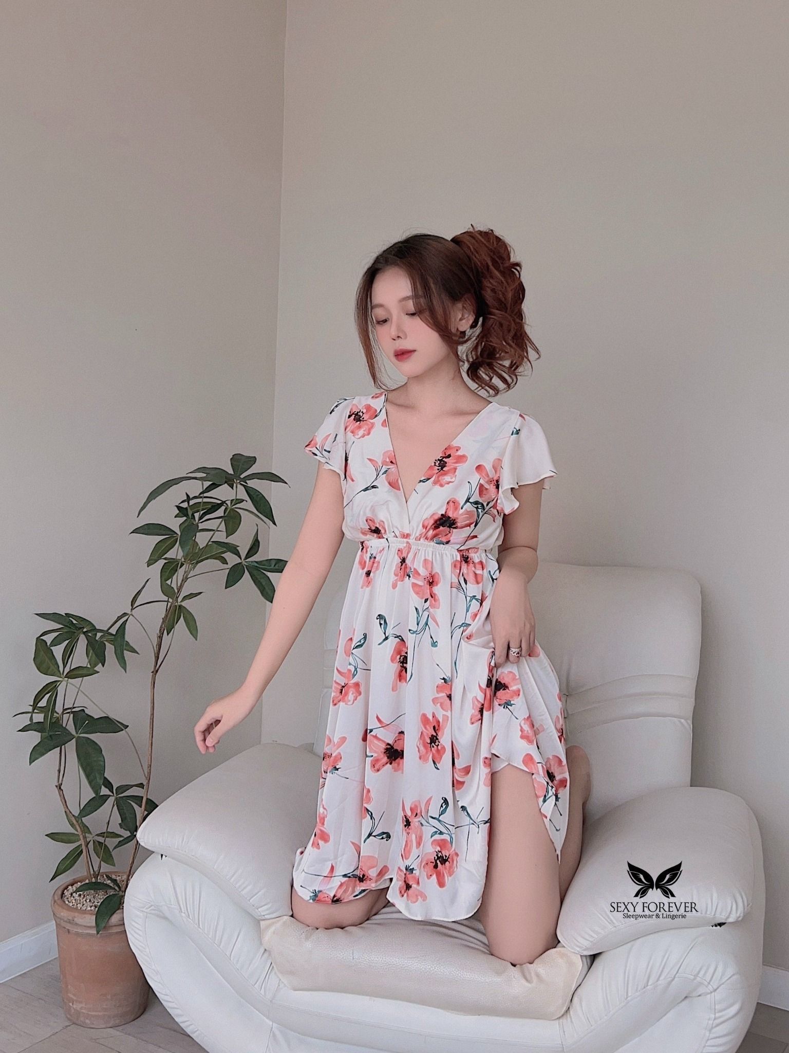 Đồ Ngủ Đôi Mùa Hè Thun Cotton Ngắn Mát Mịn  IvySweetHome