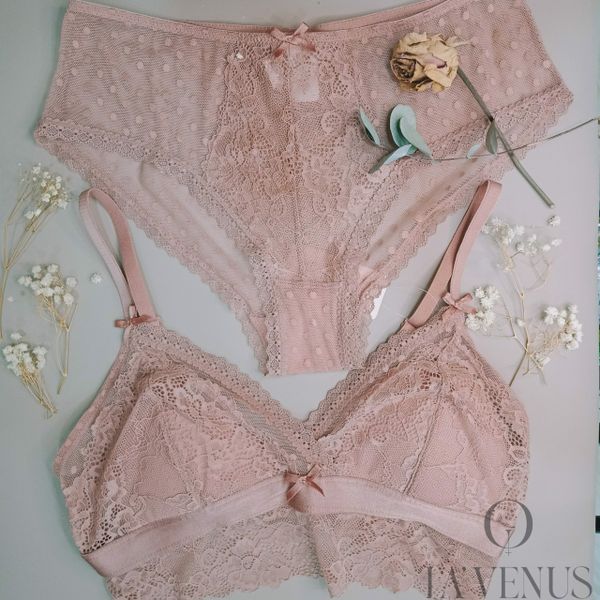 Set nội y Bralette đồ lót ren đệm mỏng không gọng