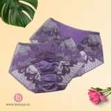  Quần lót lụa phối ren LS825 