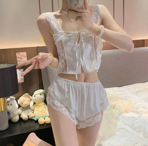  Đồ Bộ Ngủ Lụa Croptop KELSEY 