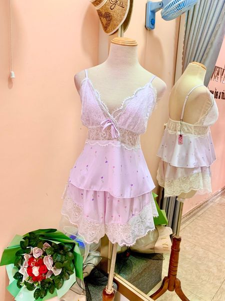  Đồ Bộ Ngắn Lụa Satin DONNA 